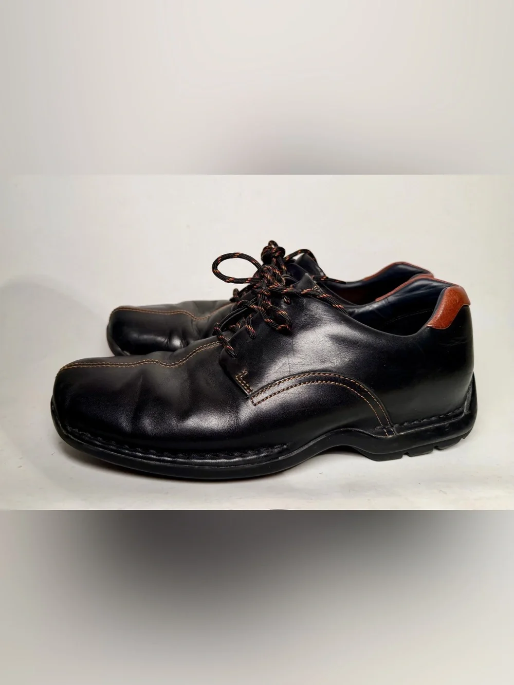 Cole Haan Zeno Leather Oxfords Comfort Shoes Mens 10 Black Casual Preppy